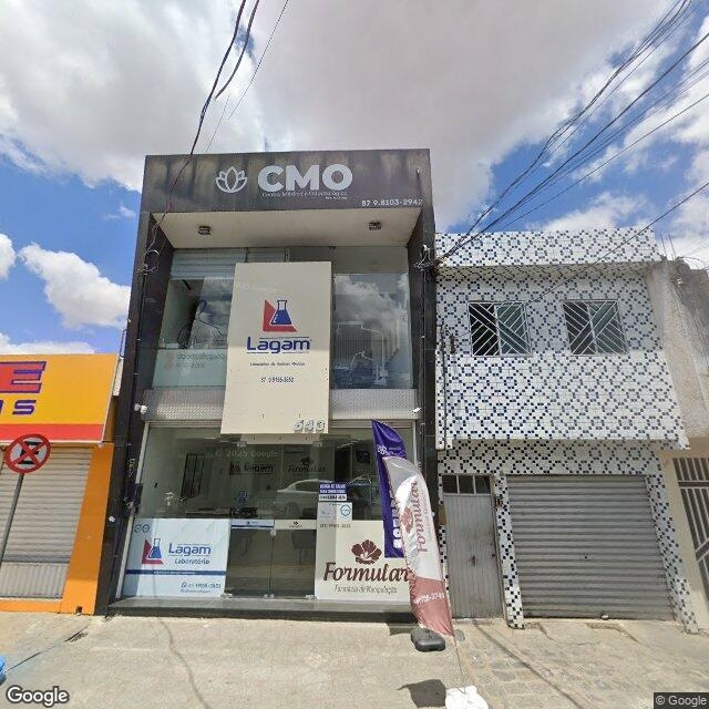 Imagem estática do "Street View" da localização
