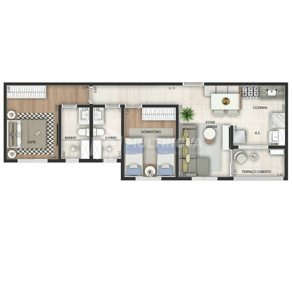Apartamento com 2 quartos à venda, 52m² — foto 31 de 32