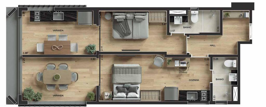 Cobertura, 1 quarto, 119 m² - Foto 26