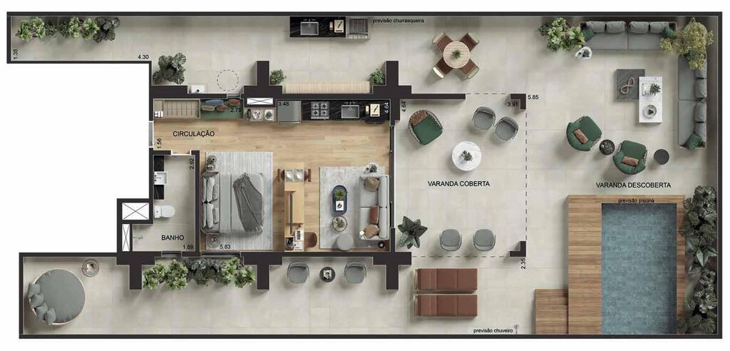 Cobertura, 1 quarto, 119 m² - Foto 29