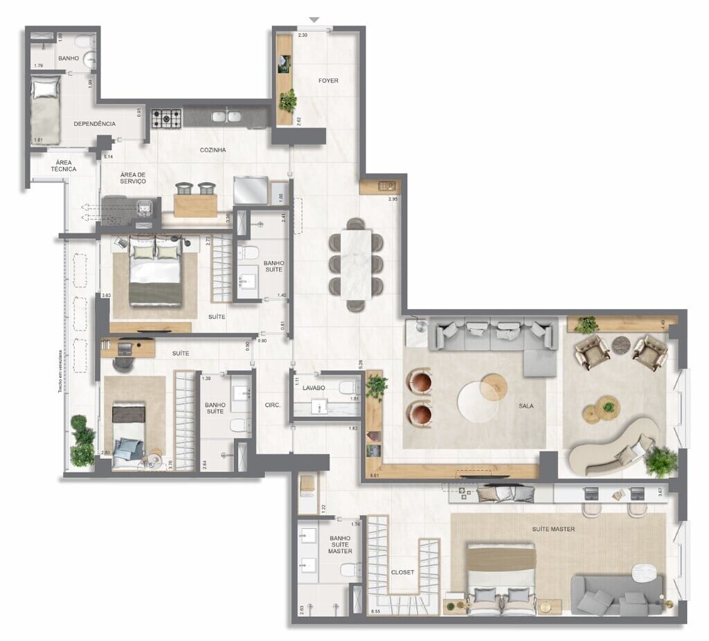 Apartamento, 3 quartos, 131 m² - Foto 66