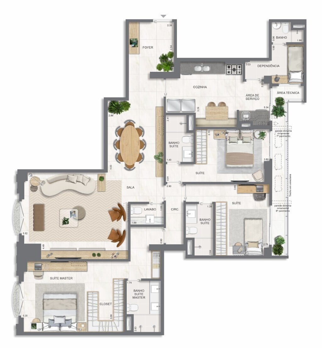 Apartamento, 3 quartos, 131 m² - Foto 51