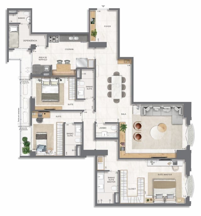 Apartamento, 3 quartos, 131 m² - Foto 53