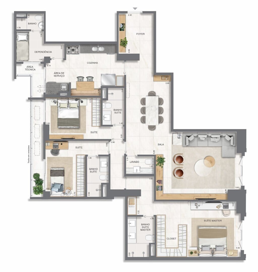 Apartamento, 3 quartos, 131 m² - Foto 52