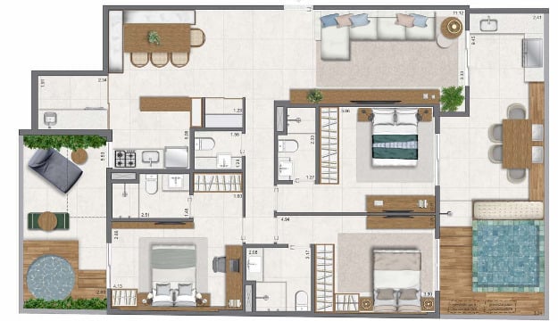 Apartamento, 3 quartos, 109 m² - Foto 36