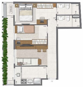Apartamento, 3 quartos, 109 m² - Foto 23