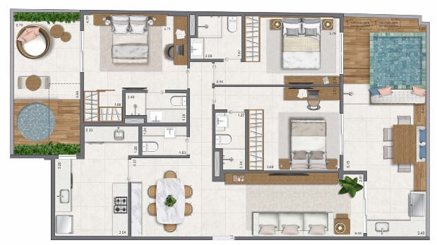 Apartamento, 3 quartos, 109 m² - Foto 35