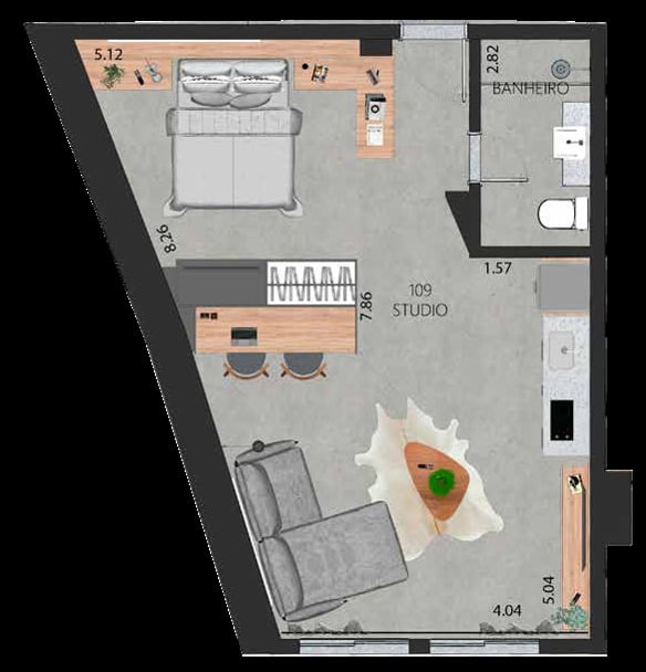 Apartamento, 1 quarto, 58 m² - Foto 31