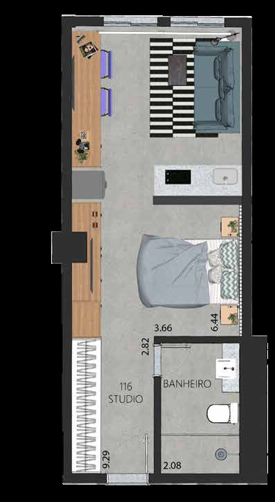 Apartamento, 1 quarto, 58 m² - Foto 38