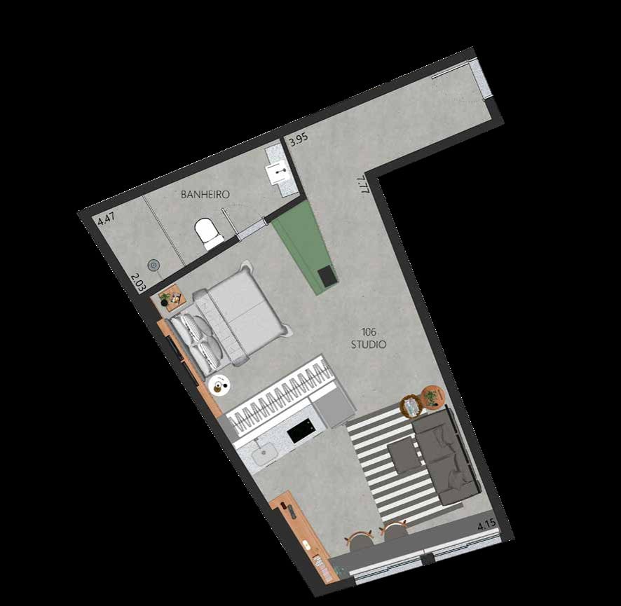 Apartamento, 1 quarto, 58 m² - Foto 28