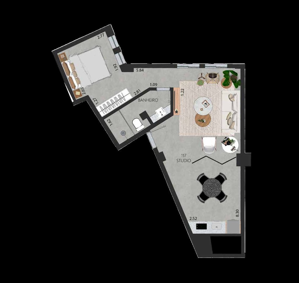 Apartamento, 1 quarto, 58 m² - Foto 39