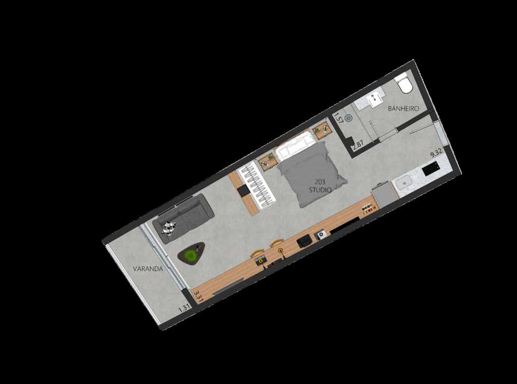 Apartamento, 1 quarto, 58 m² - Foto 25