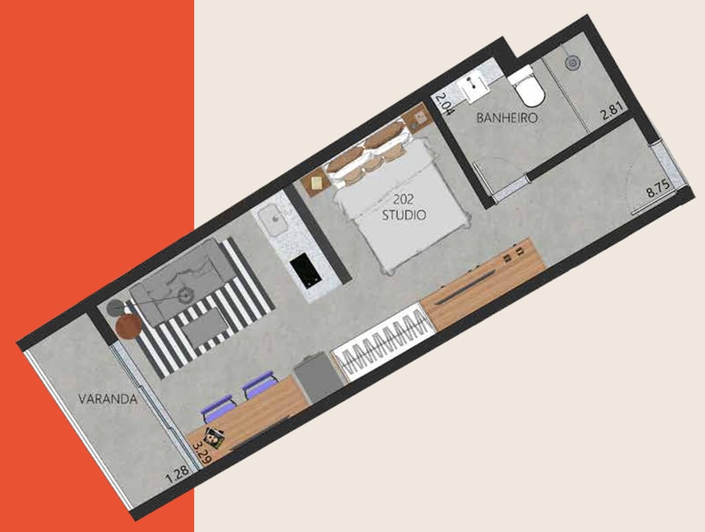 Apartamento, 1 quarto, 58 m² - Foto 23