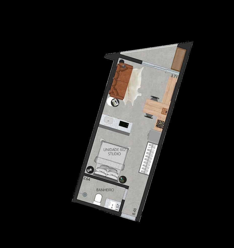 Apartamento, 1 quarto, 58 m² - Foto 46