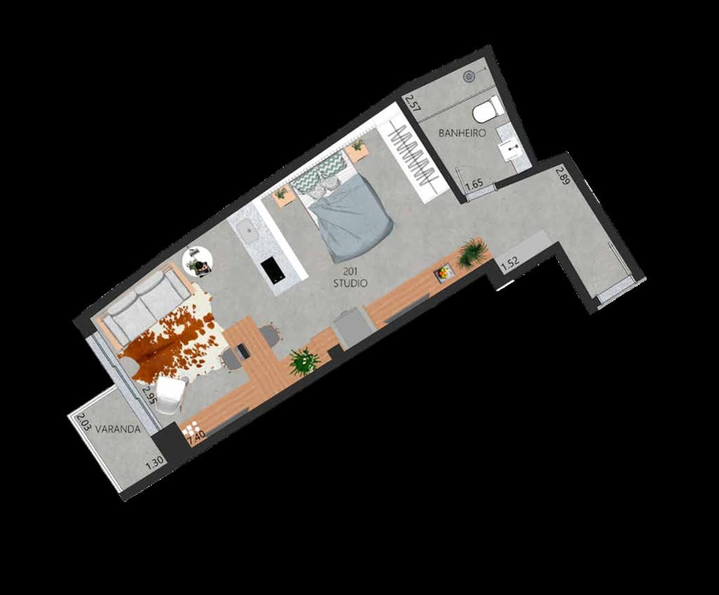 Apartamento, 1 quarto, 58 m² - Foto 21