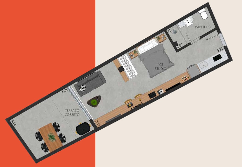 Apartamento, 1 quarto, 58 m² - Foto 24