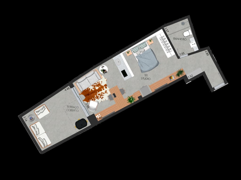 Apartamento, 1 quarto, 58 m² - Foto 20
