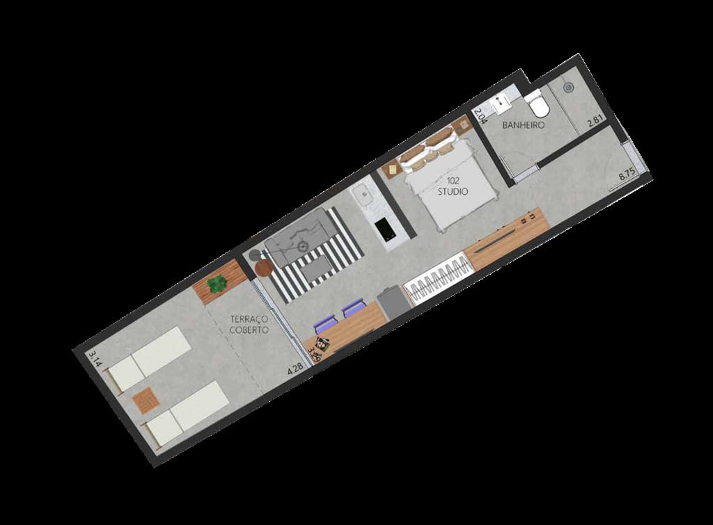 Apartamento, 1 quarto, 58 m² - Foto 22
