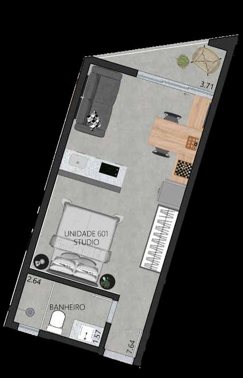 Apartamento, 1 quarto, 58 m² - Foto 45