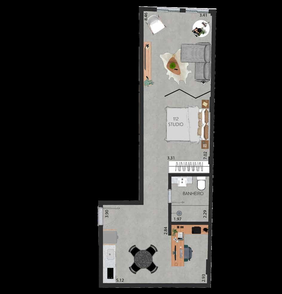 Apartamento, 1 quarto, 58 m² - Foto 34