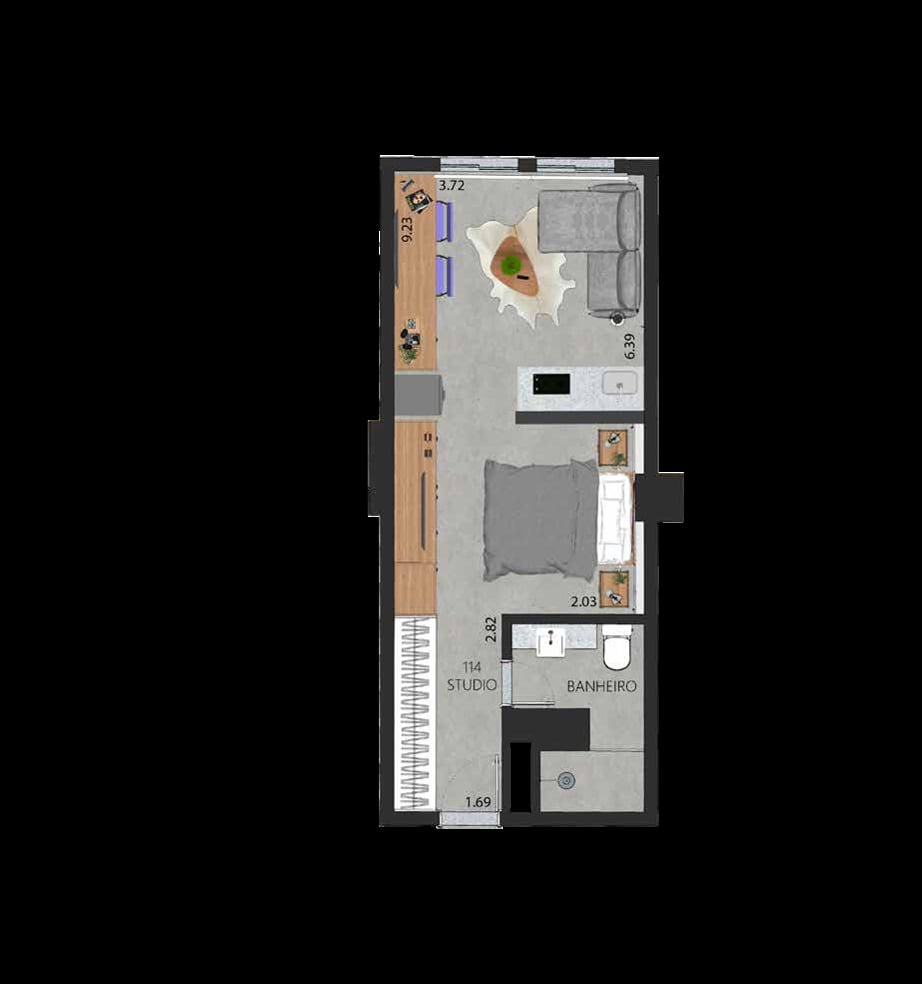 Apartamento, 1 quarto, 58 m² - Foto 36
