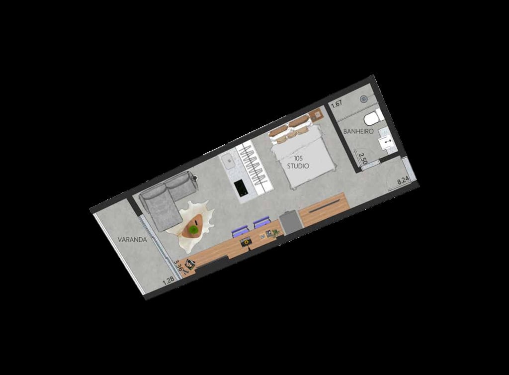 Apartamento, 1 quarto, 58 m² - Foto 27