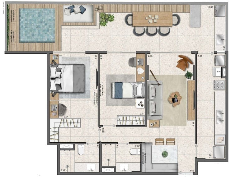 Apartamento, 3 quartos, 126 m² - Foto 34