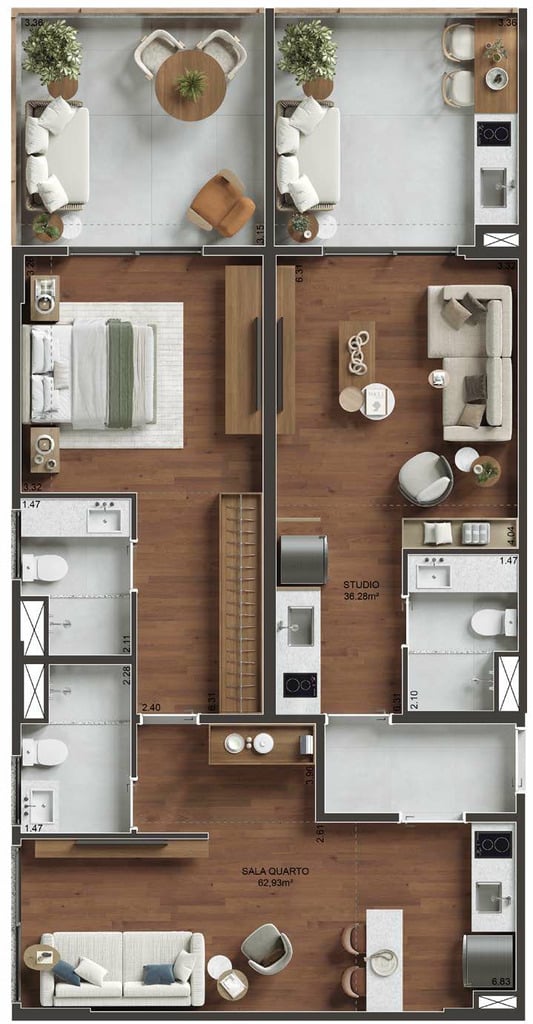 Apartamento, 2 quartos, 70 m² - Foto 27