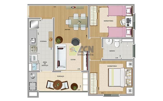 Apartamento, 2 quartos, 56 m² - Foto 26