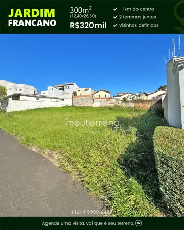 Terreno de 300,70 m2 a venda no Higienópolis em Franca SP