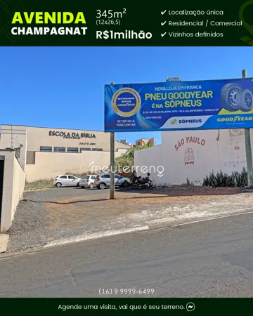 Terreno de 345 m2 a venda no Jardim Veneza em Franca SP