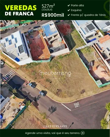 Terreno de 527 m2 a venda no Parque Universitário em Franca SP