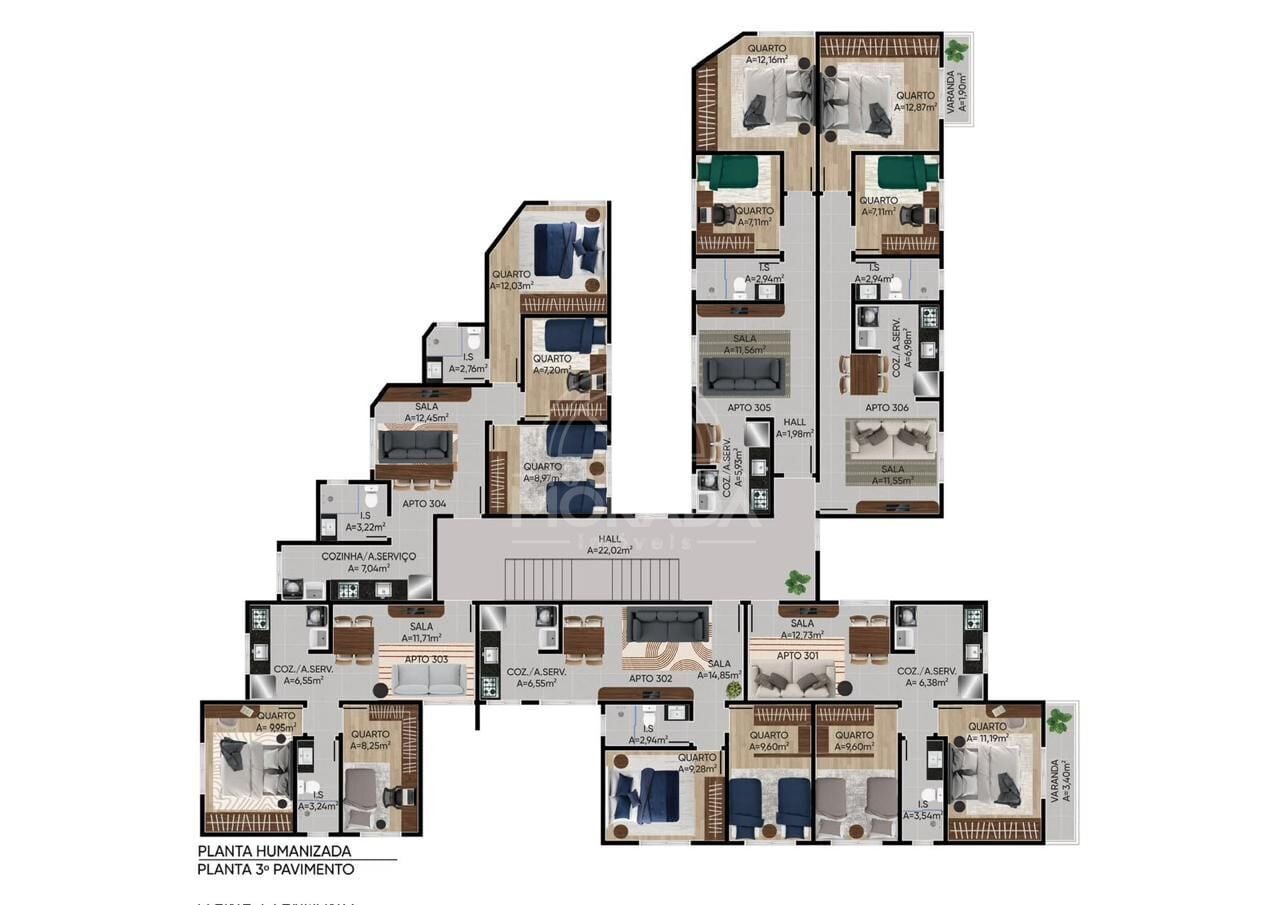 Cobertura, 3 quartos, 109 m² - Foto 13