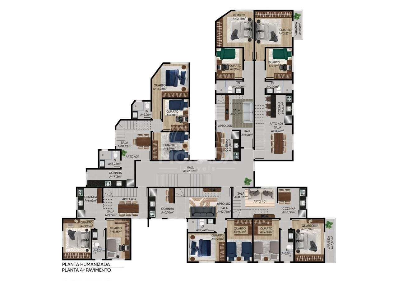 Apartamento, 2 quartos, 56 m² - Foto 12