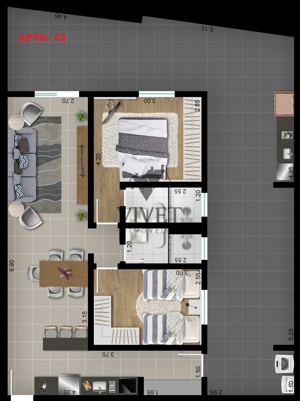 Apartamento, 2 quartos, 85 m² - Foto 18