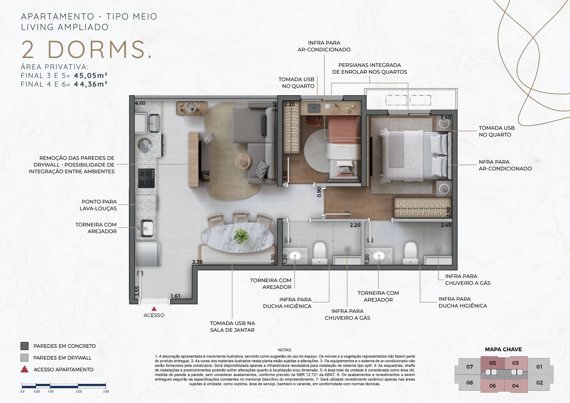 Apartamento, 2 quartos, 45 m² - Foto 27