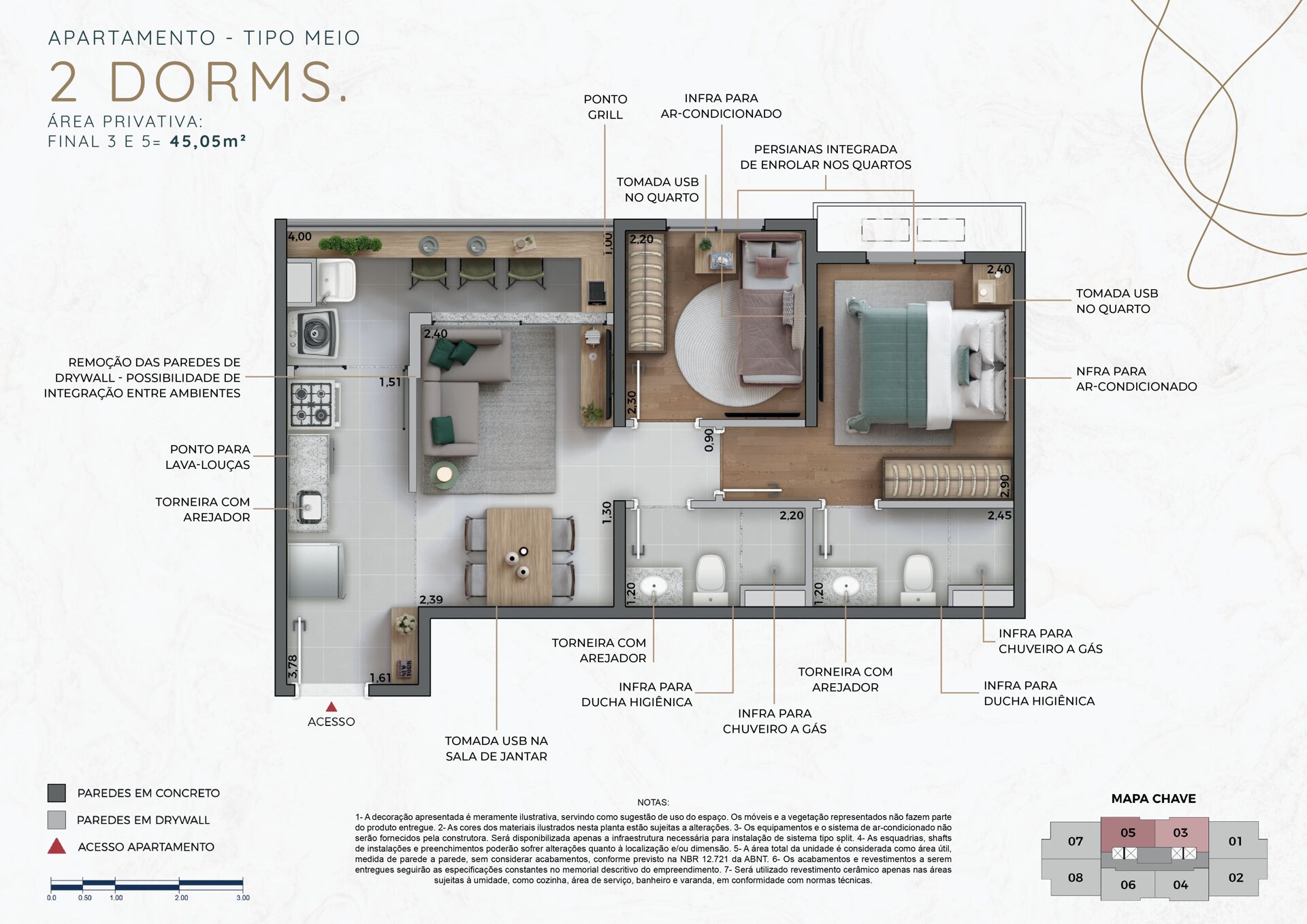 Apartamento, 2 quartos, 45 m² - Foto 30