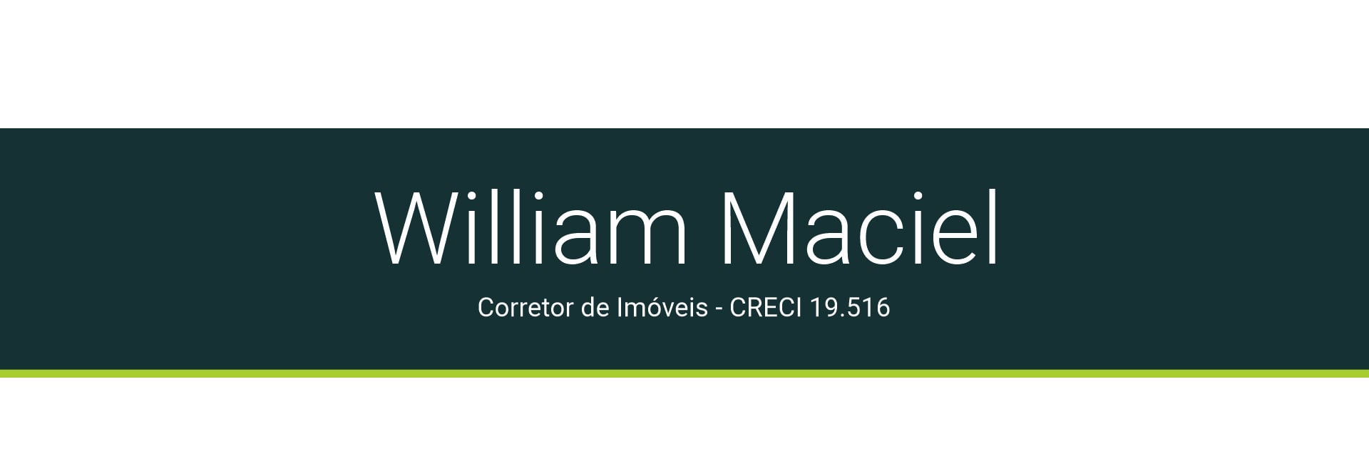 William Maciel - CRECI 19.516