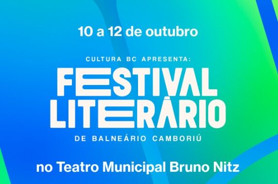 Prorrogação das inscrições para apoio ao 1º Festival Literário de BC - Outubro