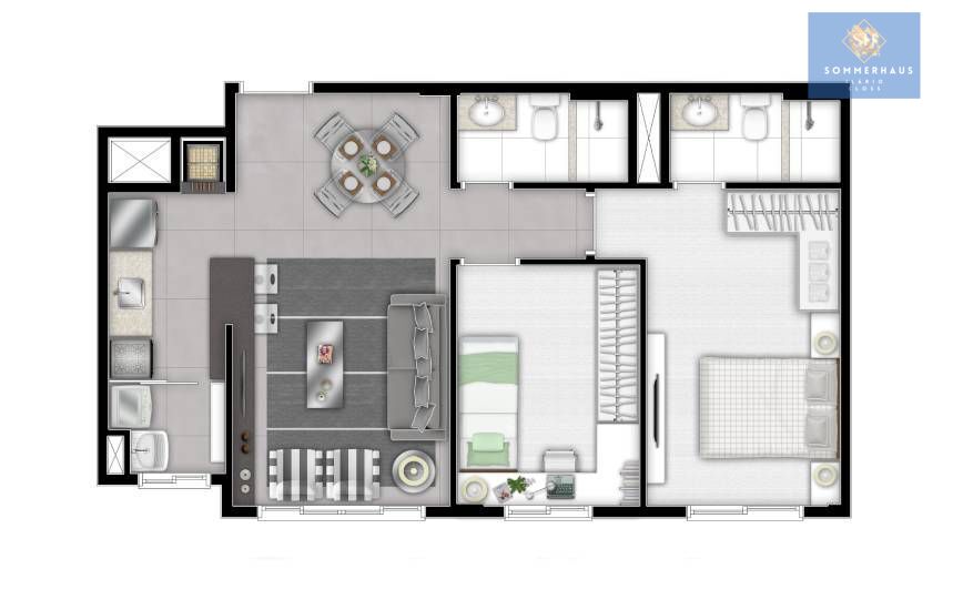 Apartamento, 2 quartos - Foto 15