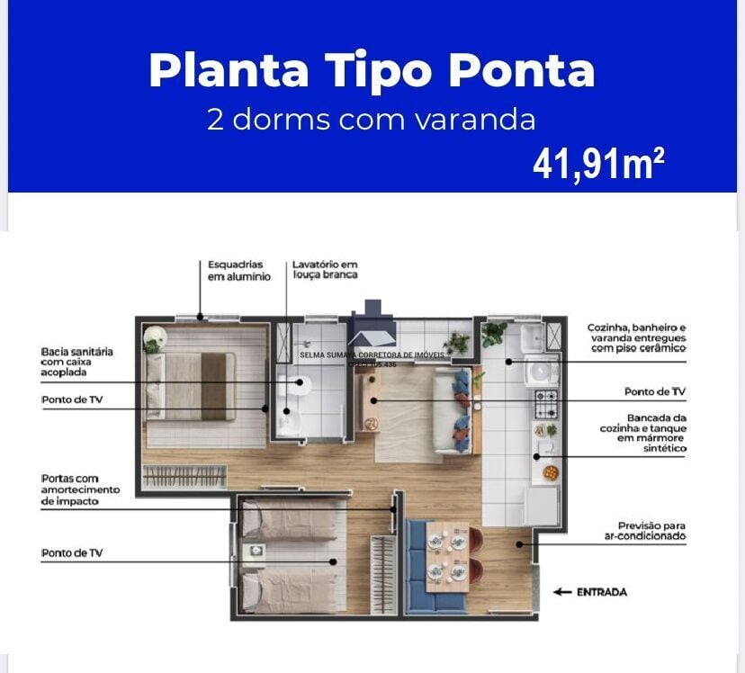 Apartamento com 2 quartos à venda, 50m² — foto 8 de 10