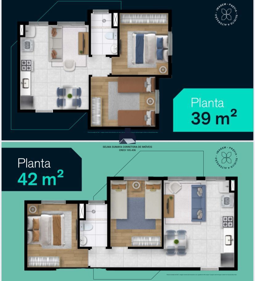 Apartamento com 2 quartos à venda, 39m² — foto 5 de 8