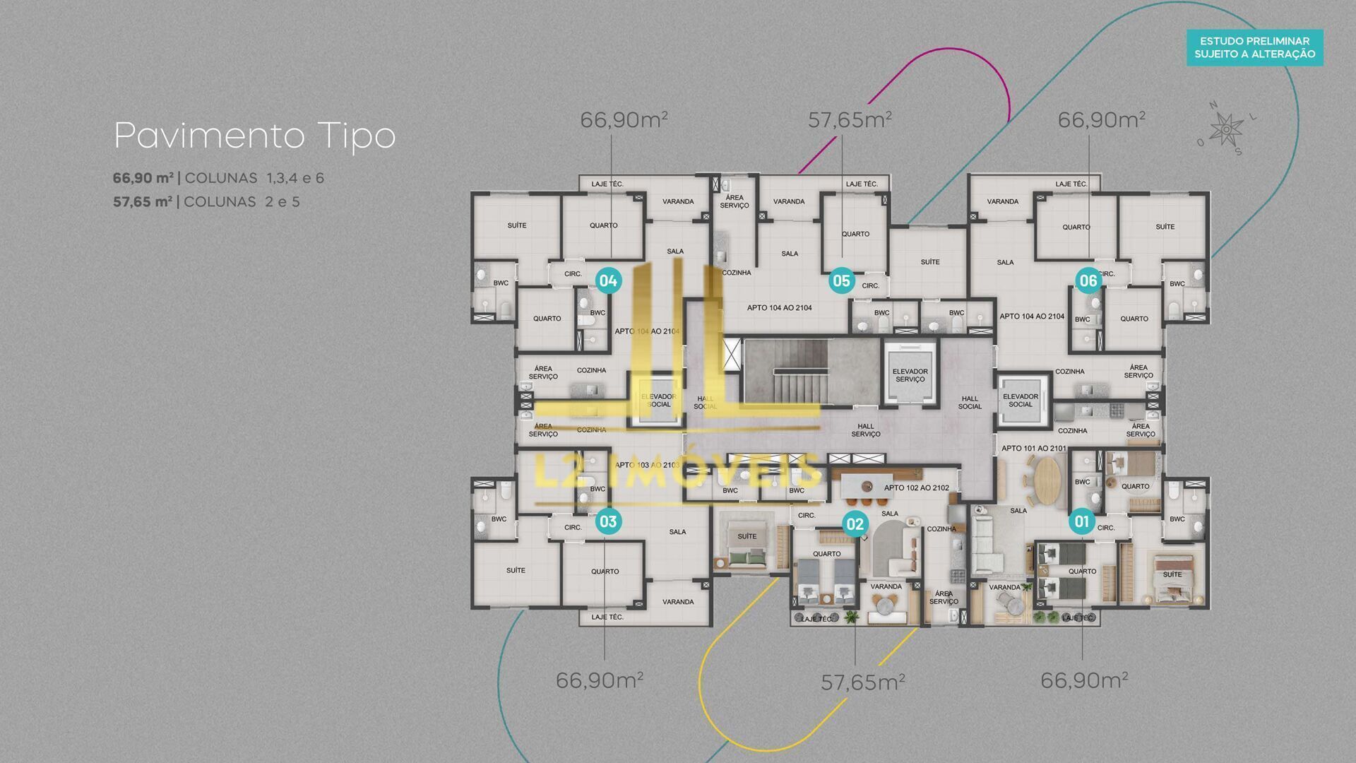 Apartamento, 2 quartos, 57 m² - Foto 10