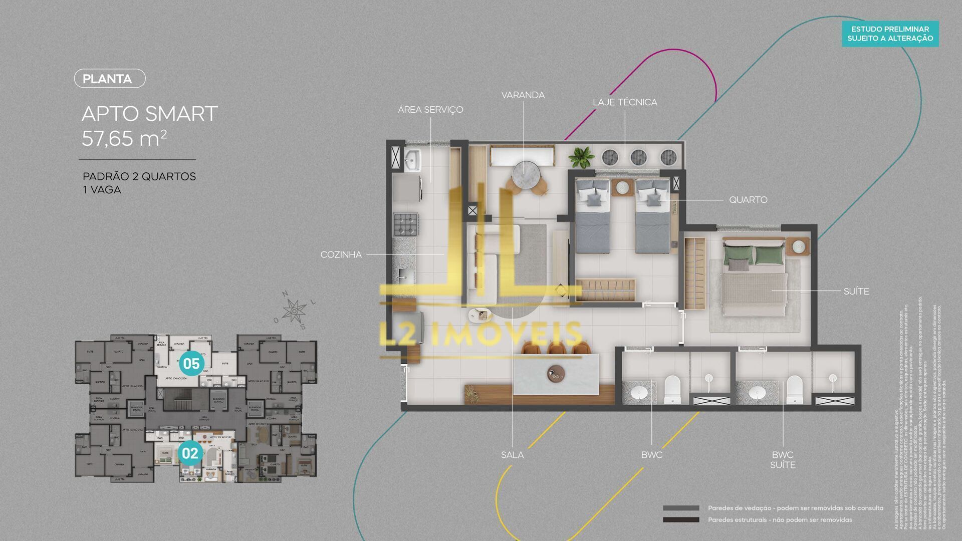 Apartamento, 2 quartos, 57 m² - Foto 15
