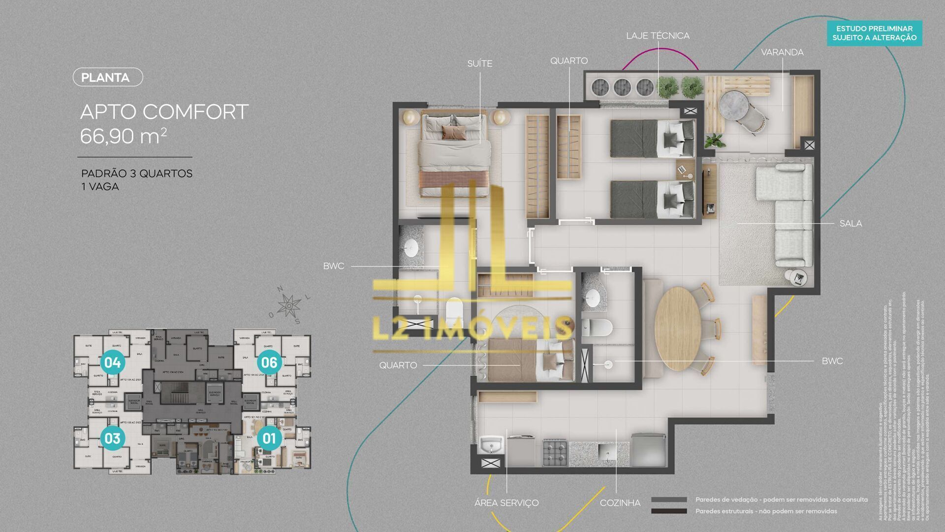Apartamento, 2 quartos, 57 m² - Foto 11