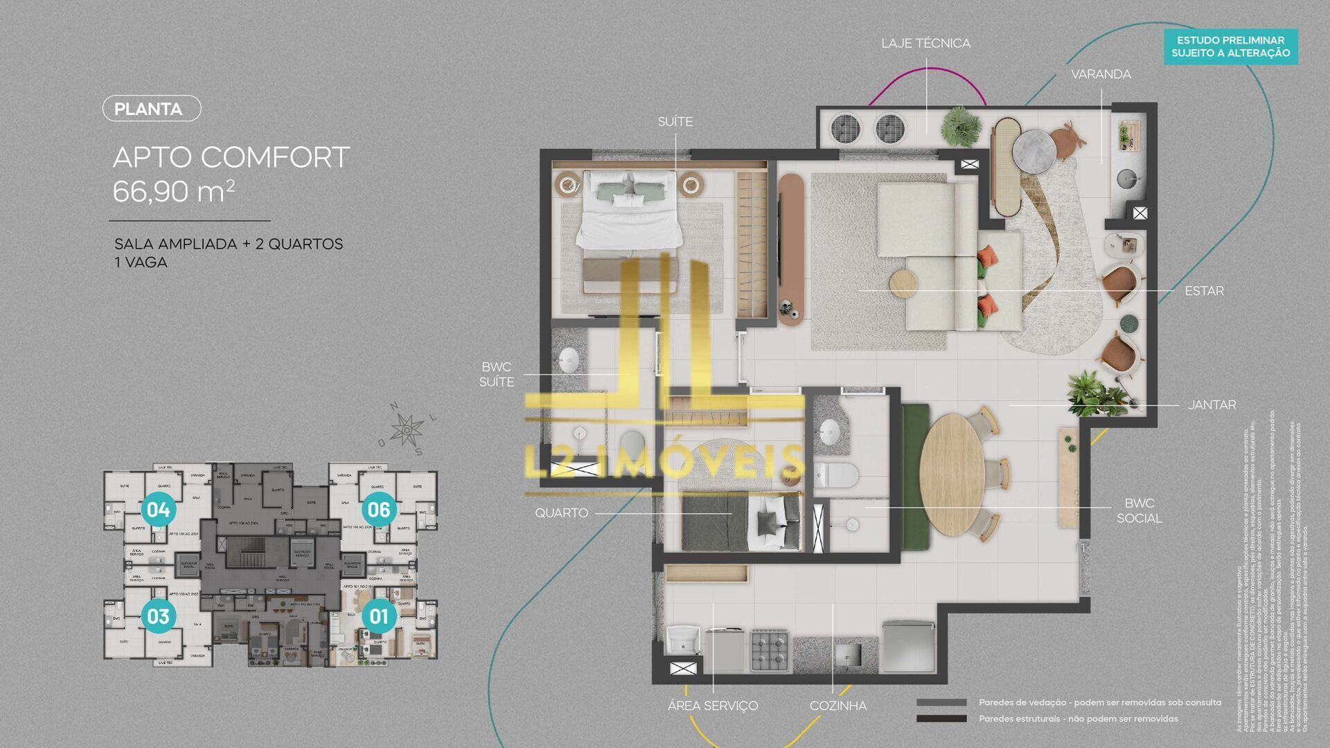 Apartamento, 2 quartos, 57 m² - Foto 12