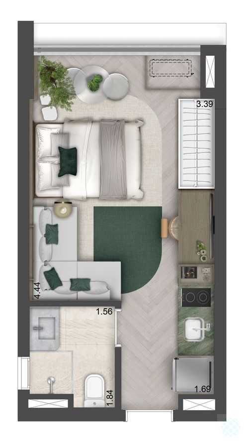 Apartamento, 1 quarto, 25 m² - Foto 17