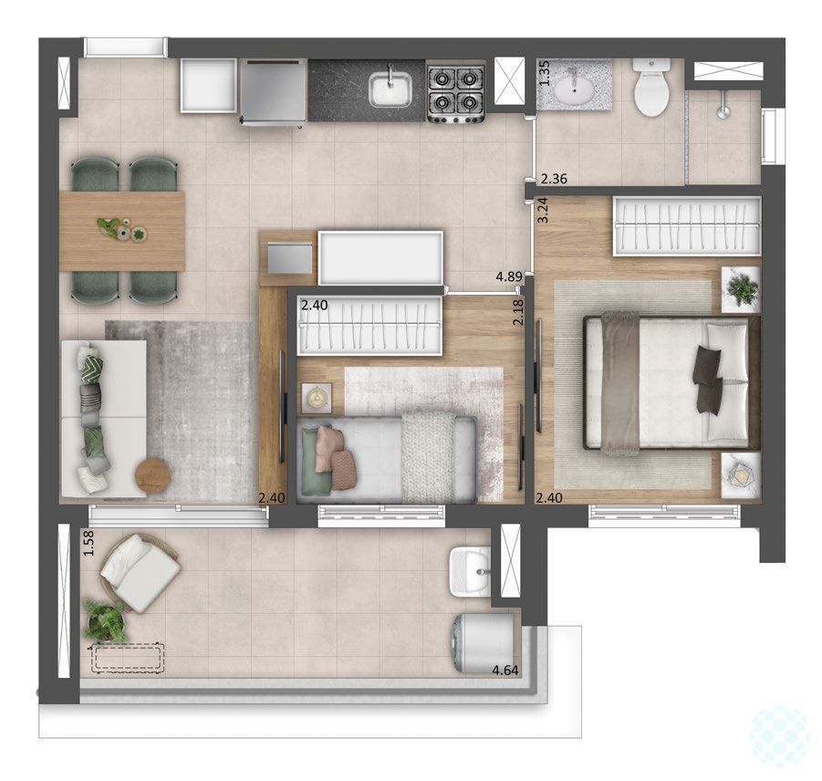 Apartamento, 1 quarto, 25 m² - Foto 21