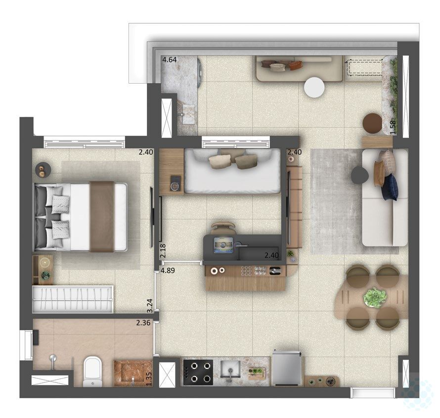 Apartamento, 1 quarto, 25 m² - Foto 20