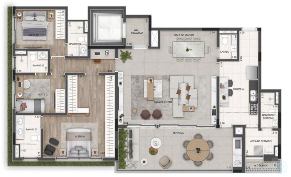Apartamento, 4 quartos, 167 m² - Foto 12